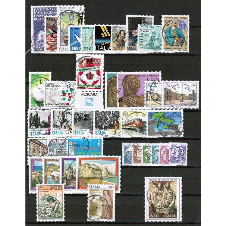 ITALY 1988 Complete year 39v used