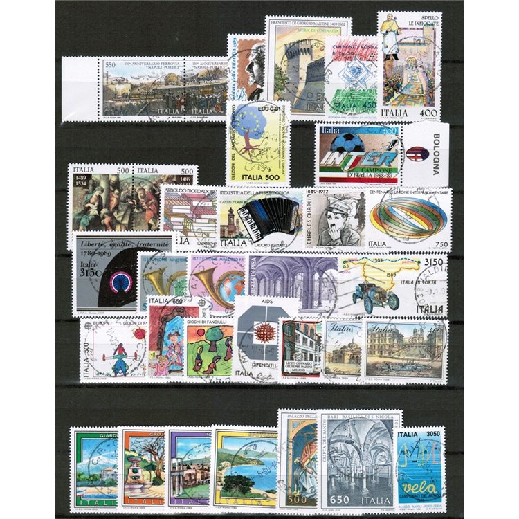 ITALIA 1989 Annata completa 33v us