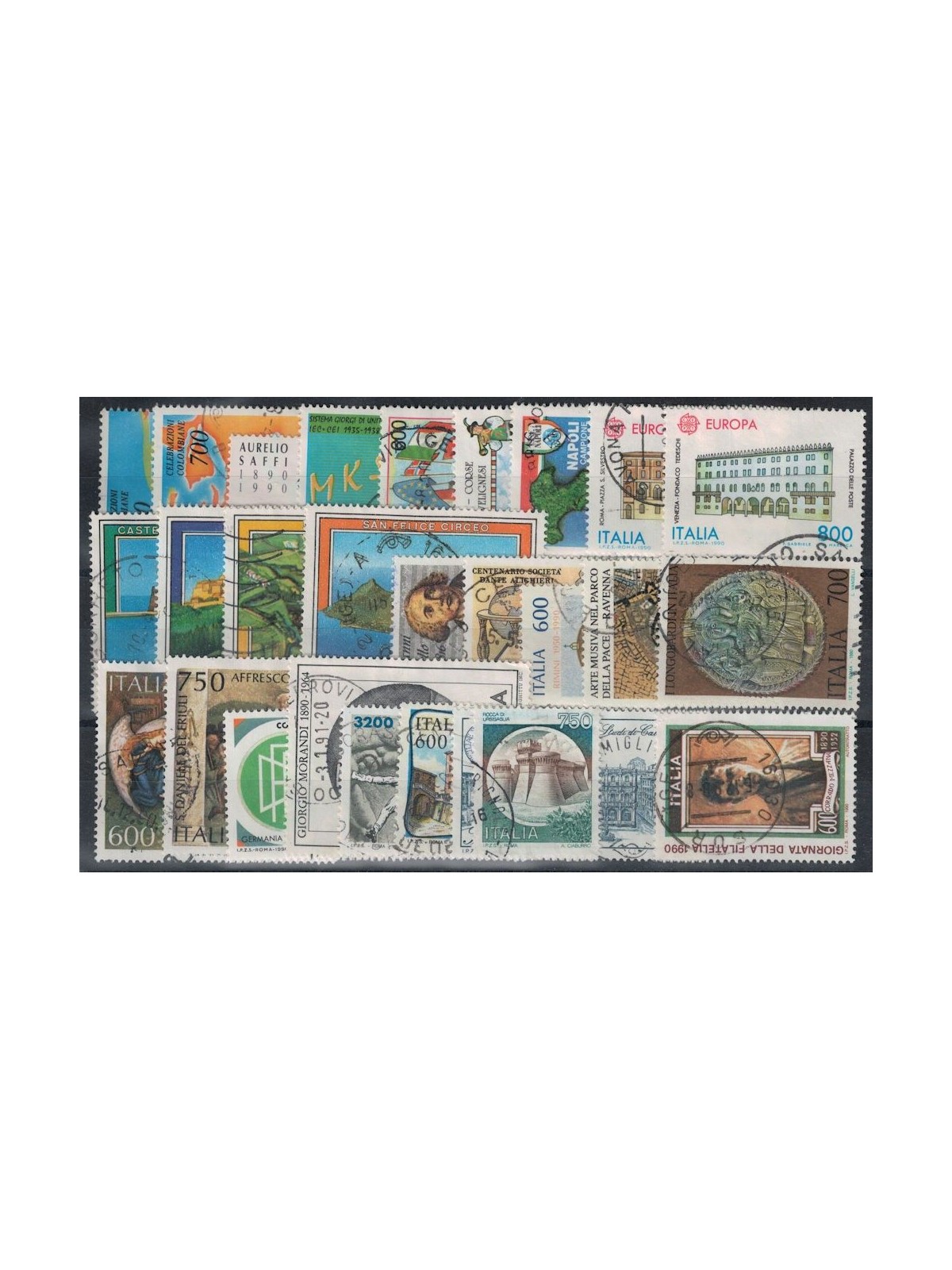 ITALY 1990 Complete year 27v used