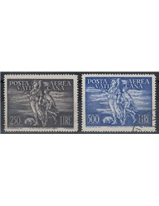 VATICAN 1948 Airmail, Tobia 2v used ©