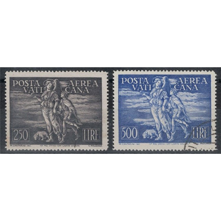VATICANO 1948 Posta aerea, Tobia 2v us ©