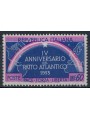 ITALY 1953 Atlantic Pact variety with double star MNH**