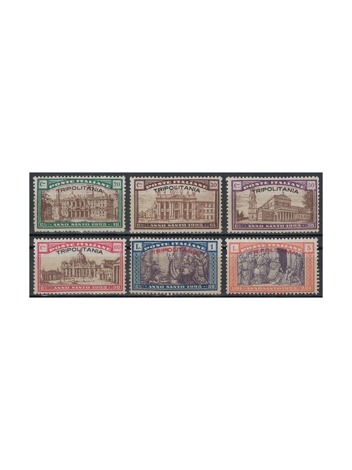 TRIPOLITANIA 1925 Anno santo 6v MNH**