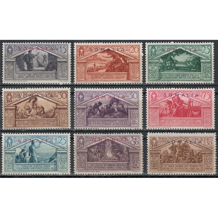 ITALIAN SOMALIA 1930 Virgil 9v MNH**