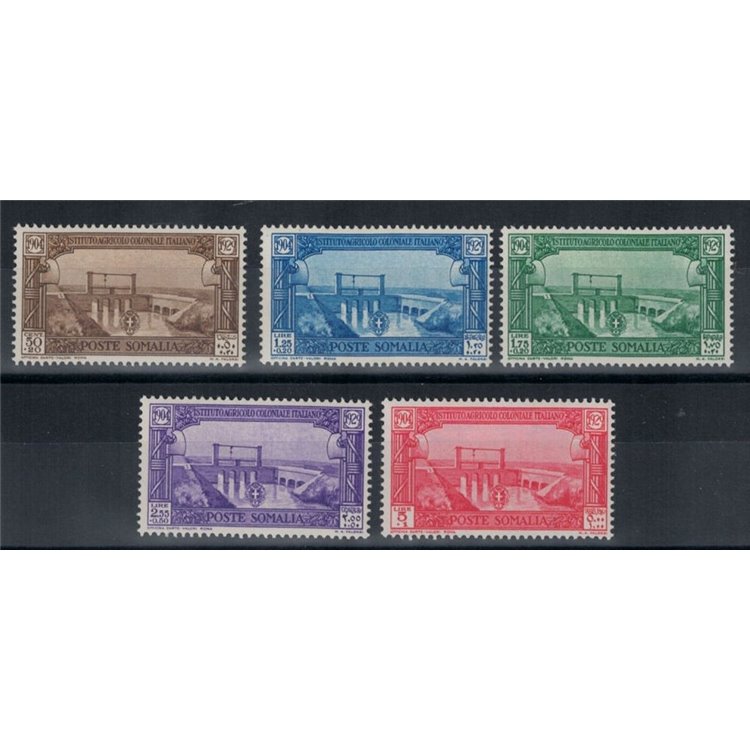 SOMALIA ITALIANA 1930 Istituto Agricolo Coloniale Italiano 5v MNH**
