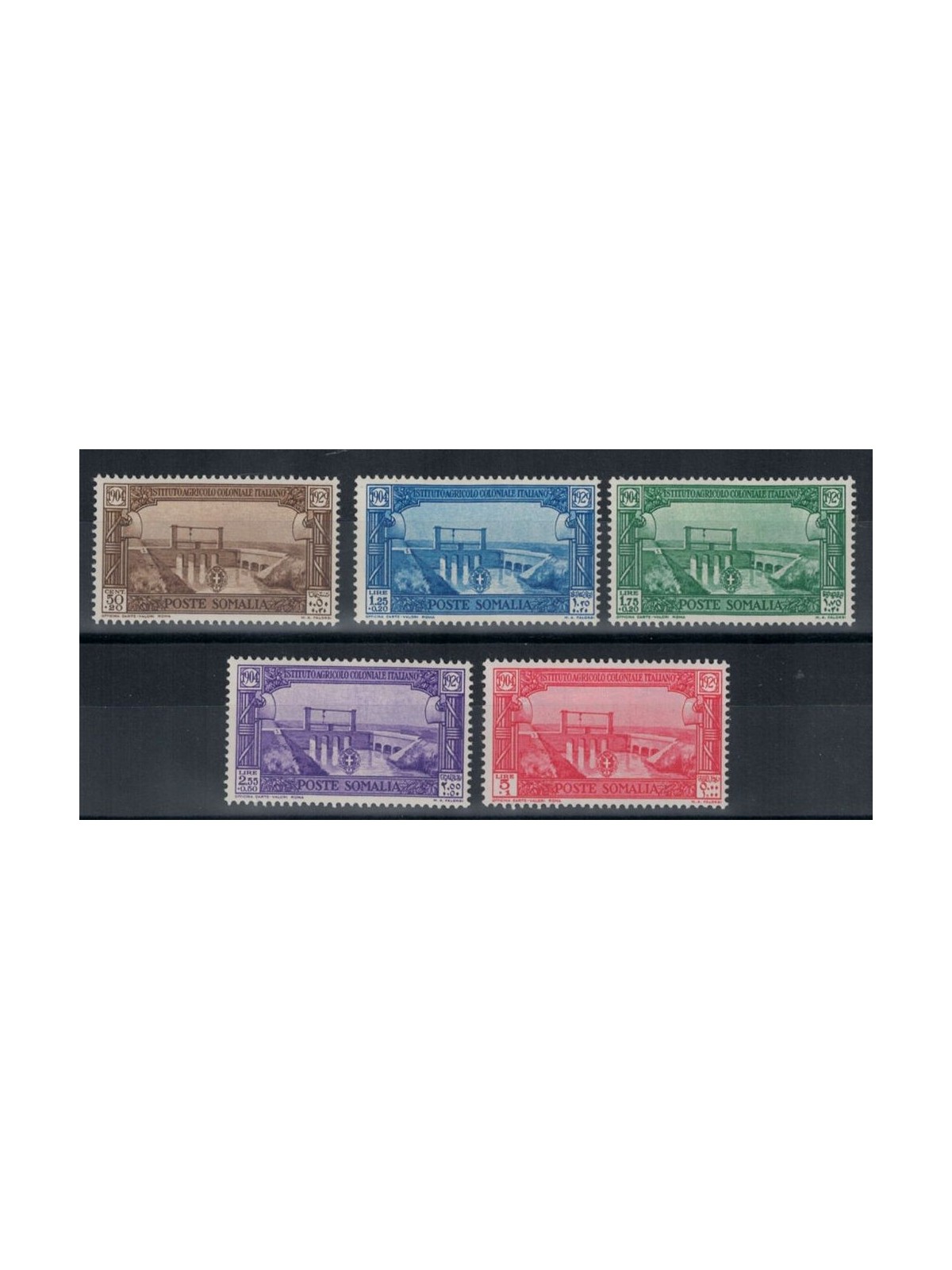 ITALIAN SOMALIA 1930 Italian Colonial Agricultural Institute 5v MNH**