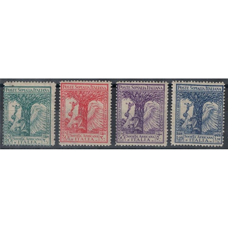 ITALIAN SOMALIA 1928 African Society of Italy 4v MNH**