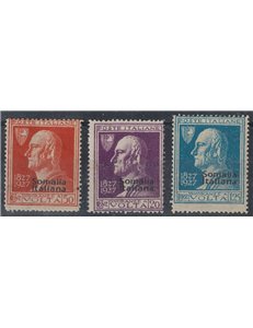 ITALIAN SOMALIA 1927 Alessandro Volta 3v MNH**