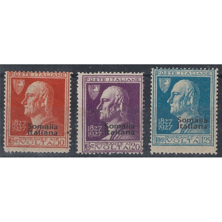 ITALIAN SOMALIA 1927 Alessandro Volta 3v MNH**