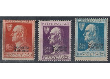 SOMALIA ITALIANA 1927 Alessandro Volta 3v MNH**
