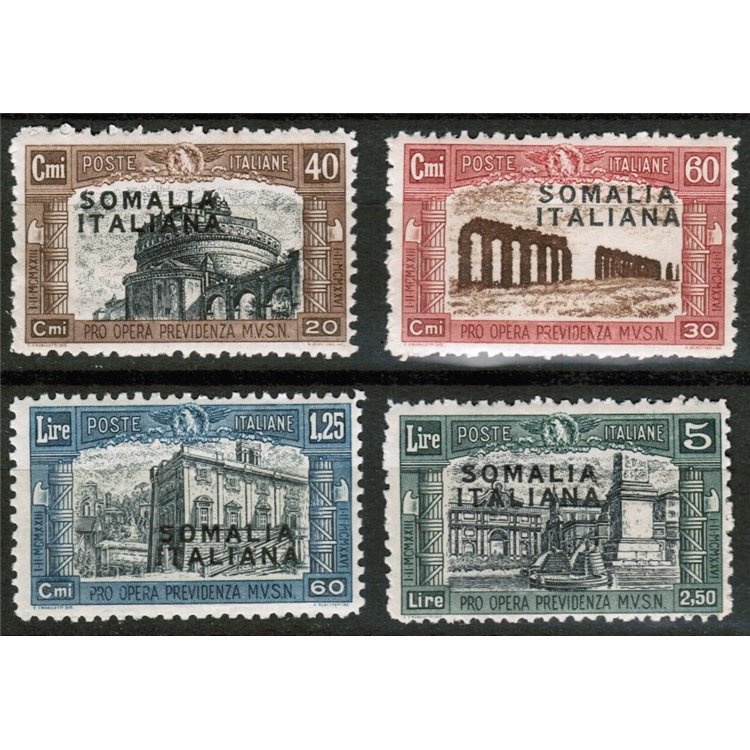 SOMALIA ITALIANA 1927 Milizia I 4v MNH**