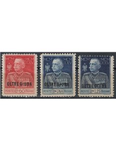 BEYOND GIUBA 1925-26 Jubilee of the King dent. 11 3v MNH**
