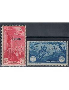 LIBYA 1937-41 Tripolitania airmail 2v MNH**