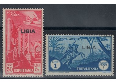 LIBIA 1937-41 Posta aerea di Tripolitania 2v MNH**