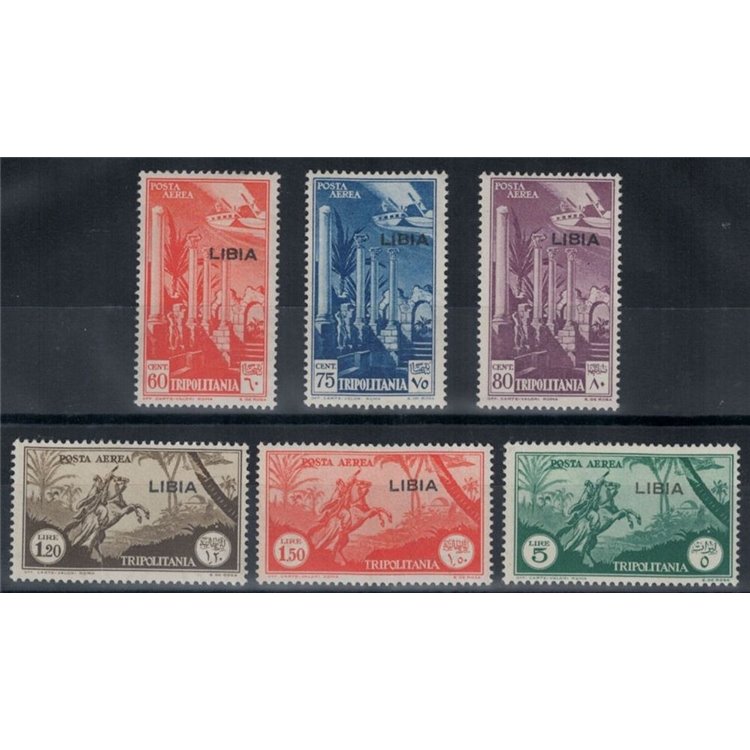 LIBIA 1941 Posta aerea di Tripolitania soprastampata 6v MNH**