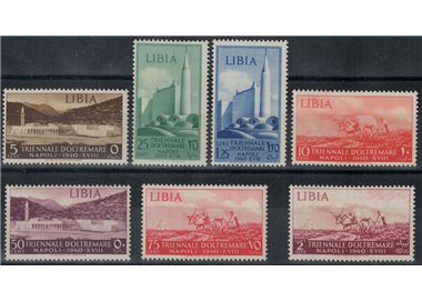 LIBIA 1940 Mostra triennale d'oltremare 7v MNH**