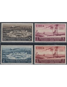 LIBYA 1940 Triennial Overseas Exhibition (airmail) 4v MNH**