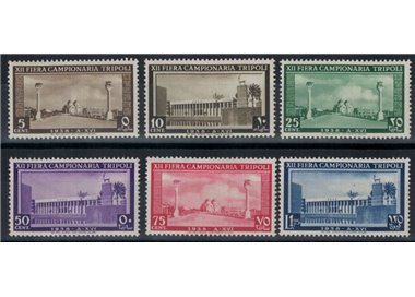 TRIPOLITANIA 1938 12th Tripoli Fair 6v MNH**