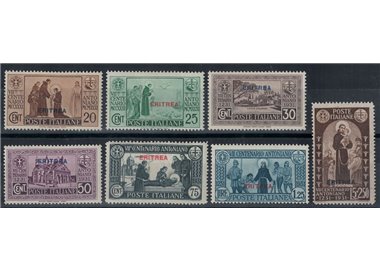 ERITREA 1931 Saint Anthony 7v MNH**