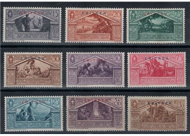 ERITREA 1930 Virgil 9v MNH**