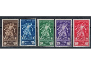 ERITREA 1930 Istituto Agricolo Coloniale Italiano 5v MNH**