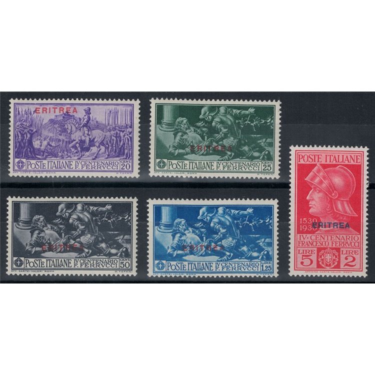 ERITREA 1930 Francesco Ferrucci 5v MNH**