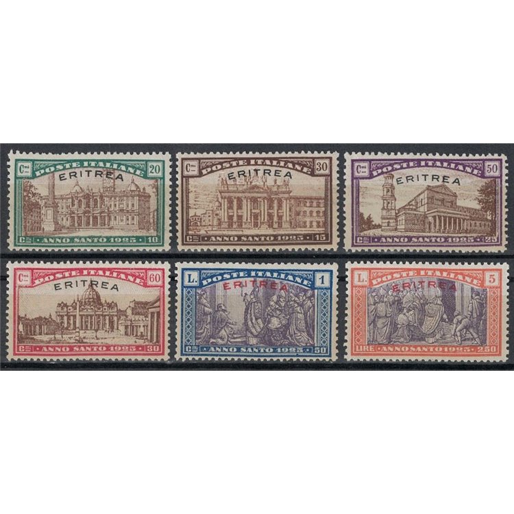 ERITREA 1925 Anno Santo 6v MNH**