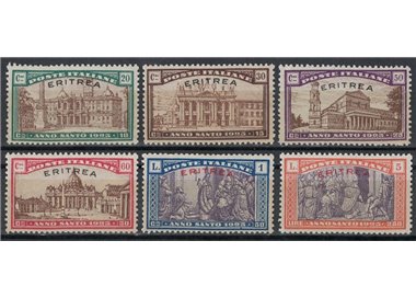 ERITREA 1925 Anno Santo 6v MNH**