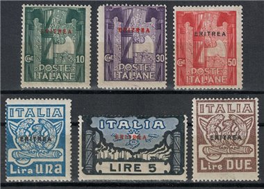 ERITREA 1923 Marcia su Roma 6v MNH**