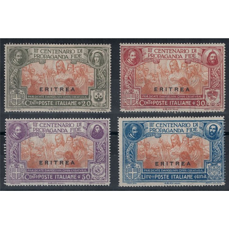 ERITREA 1923 Centenary of Propaganda Fide 4v MNH**