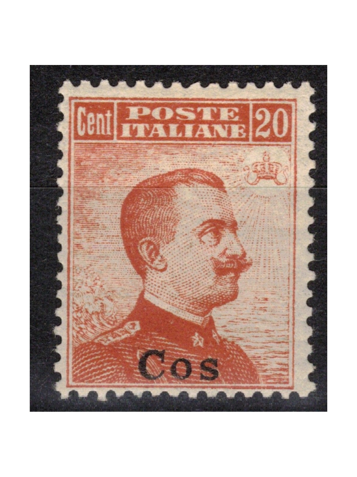EGEO COO 1917 20c arancio senza filigrana MNH**