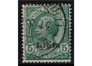 LIBYA 1912-17 5c green used