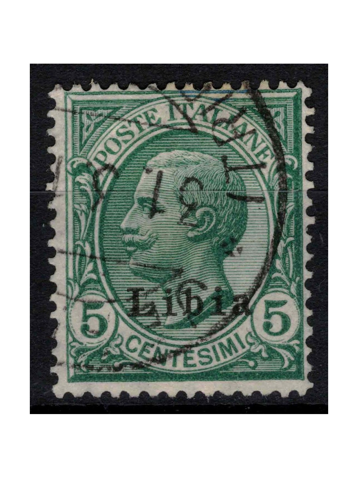 LIBYA 1912-17 5c green used