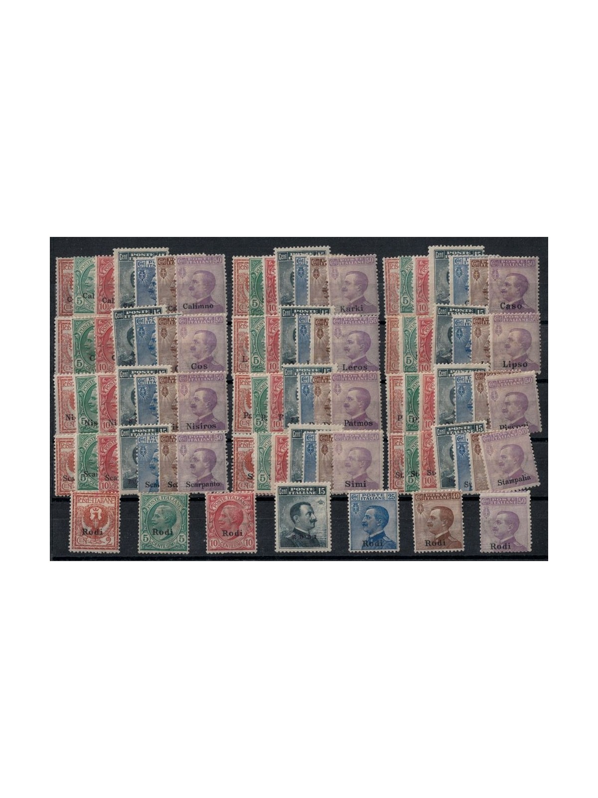 EGEO 1912 Serie ordinaria, giro completo 13 isole MH*