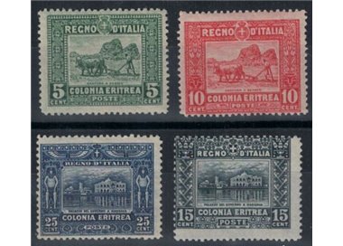 ERITREA 1910-14 Serie pittorica 4v MNH** ©