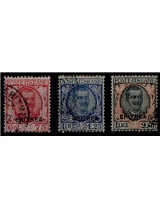 ERITREA 1926 Tipo floreale 3v us