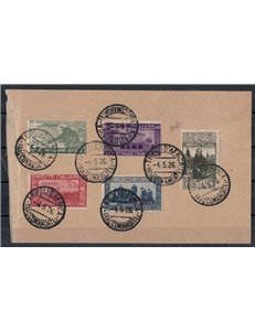 TRIPOLITANIA 1926 San Francesco 5v usati su frammento ©