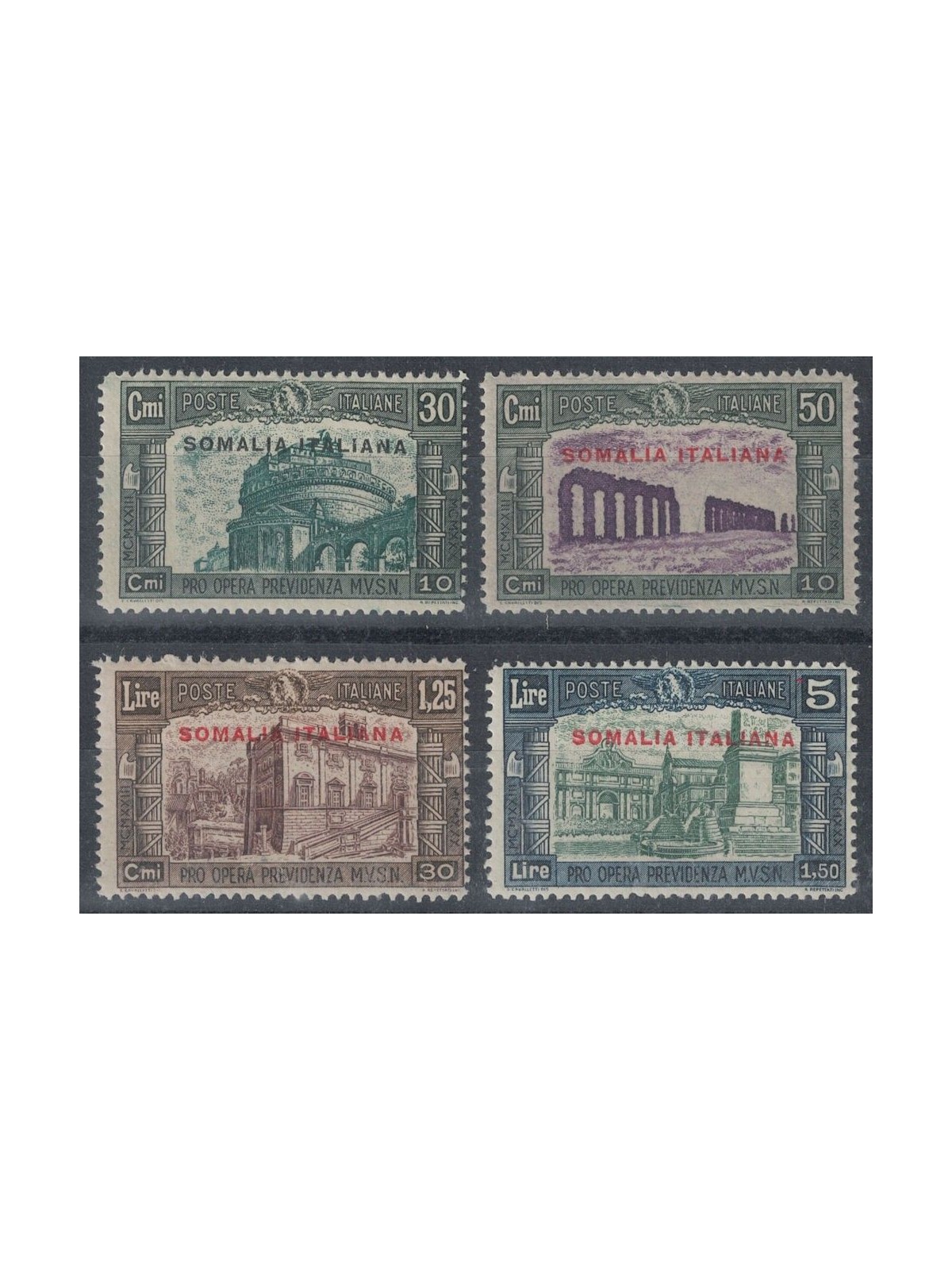 ITALIAN SOMALIA 1930 Militia III 4v MNH**