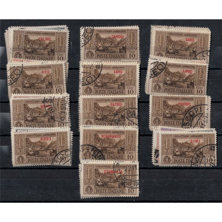 EGEO 1932 Giuseppe Garibaldi, giro completo 13 isole us