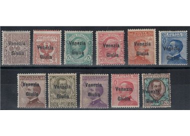 VENEZIA GIULIA 1918 Ordinary series 11v MH*