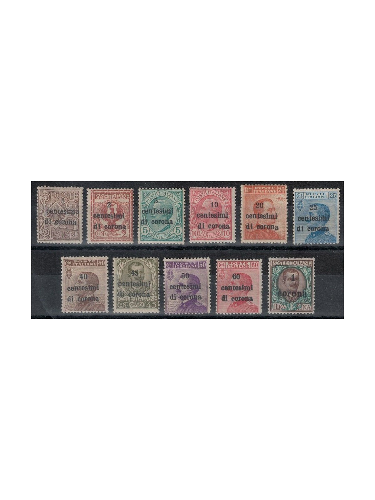 TRENTO E TRIESTE 1919 Serie ordinaria 11v MH*