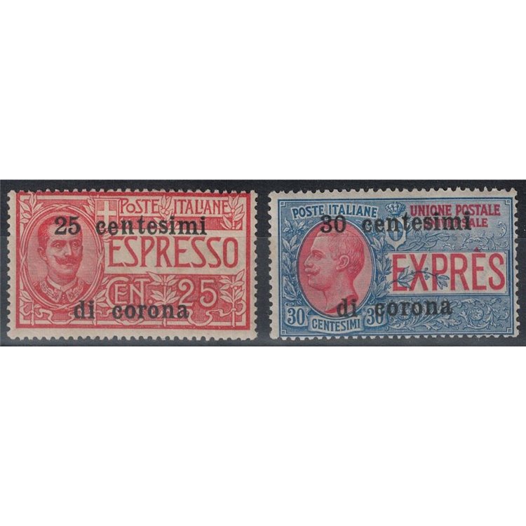 TRENTO AND TRIESTE 1919 Express 2v MH*