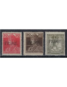 FIUME 1918/19 Carlo and Zita 3v MH*