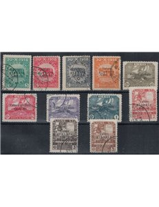 FIUME 1919 Pro Fondazione Studio overprinted 11v us
