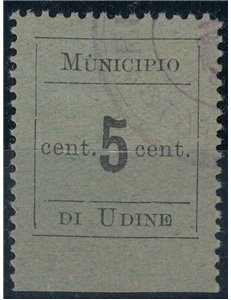 UDINE (OCC. AUSTRIACA) 1918 Varietà (accento sulla u) us ©