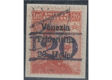 TRENTINO (BZ3) 1918-19 Venezia Tridentina (T with horizontal number) no. 13 used ©