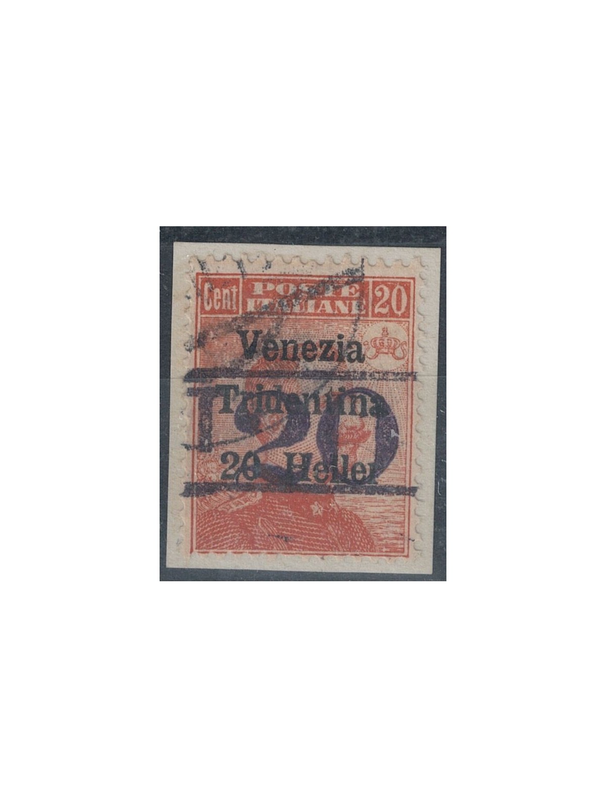 TRENTINO (BZ3) 1918-19 Venezia Tridentina (T with horizontal number) no. 13 used ©