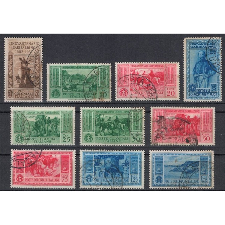 COLONIES GENERAL ISSUES 1932 Garibaldi 10v used