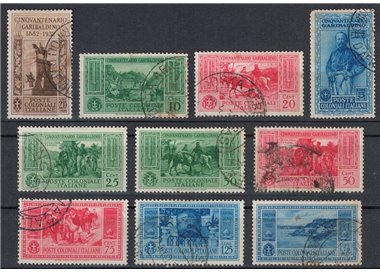 COLONIE EMISSIONI GENERALI 1932 Garibaldi 10v us