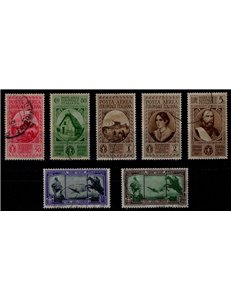 COLONIES GENERAL ISSUES 1932 Garibaldi (airmail) 7v used
